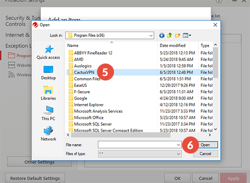 How to exclude files from scanning in Trend Micro Antivirus: Step 4