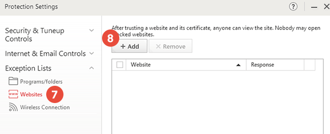 How to exclude files from scanning in Trend Micro Antivirus: Step 6