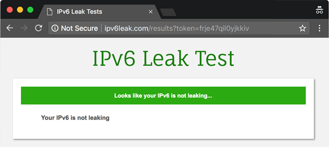 IPv6 Leak Test