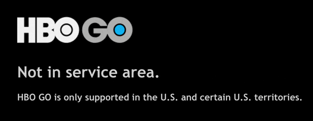HBO GO not available