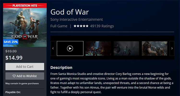 God Of War PSN US IP Address
