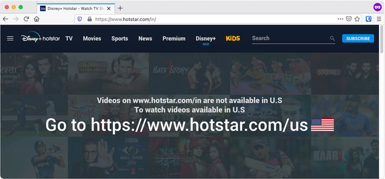 Hotstar not available in US