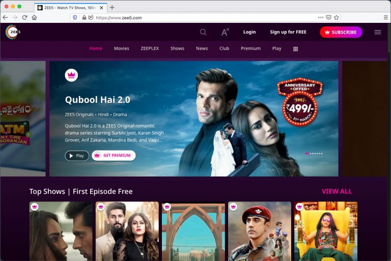 How to Watch ZEE5 in USA - CactusVPN
