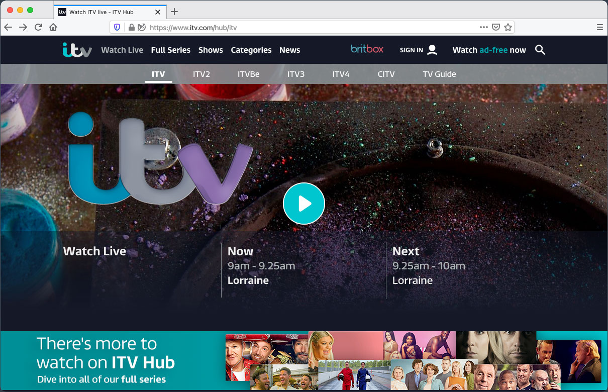 Watch ITV Live Abroad